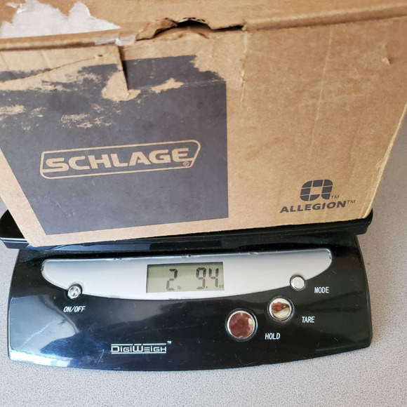 Schlage Latitude Passage Door Handle 2 Lever Set F10LATGSN Matte Black New - Picture 11 of 12